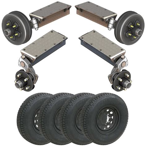 7k Tandem Light Duty Torsion Axle Trailer Kit Easy To Install The