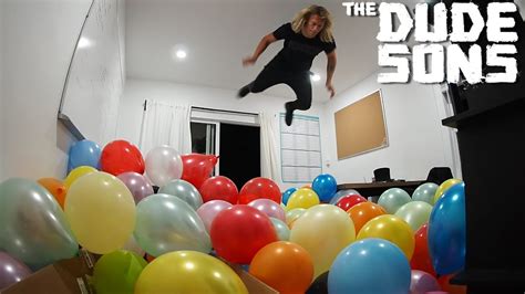 Balloon Belly Flop Challenge The Dudesons Youtube