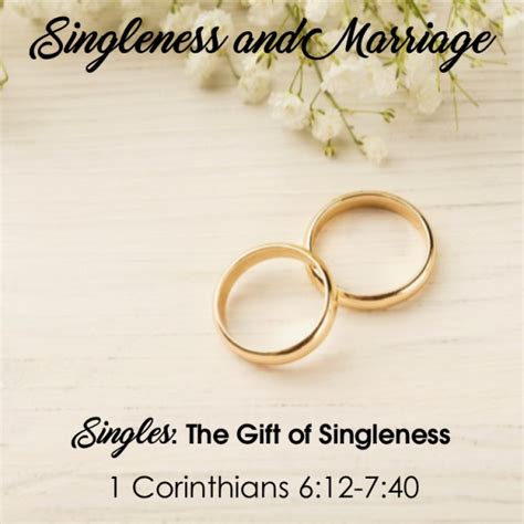 Singleness And Marriage — Sermon Series — Evergreen Bible Church