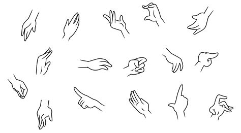 Simple Hand Drawing Reference Clip Art Library