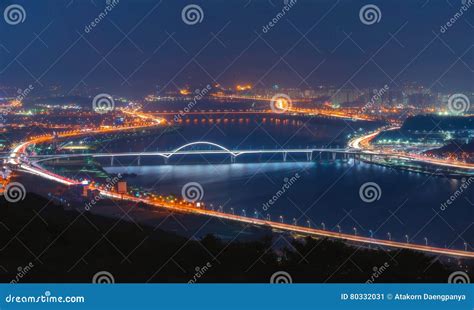 Cityscape Of Hangang Bridge Stock Image Image Of Scene Seoul 80332031
