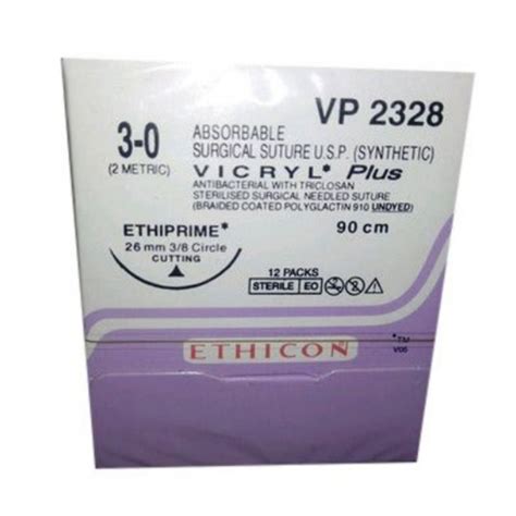 Buy Johnson And Johnson Ethicon Vicryl Plus Absorbable Surgical Suture 3