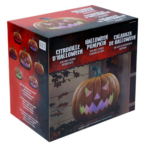 20 Giant Halloween Lighted Pumpkin With Flickering Led Light Functions