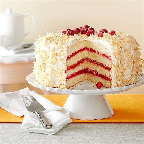 Cranberry Coconut Cake With Marshmallow Cream Frosting Recipe How To