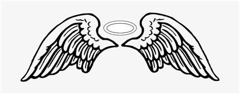 Angel Wings Tattoo Halo Christian Heaven H Angel Wings With Halo Png