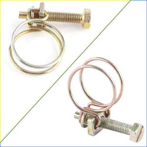 China Quick Release Stainless Steel Double Wire Hose Clamp Wire Spring
