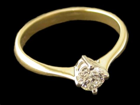 9ct Rhiannon Welsh Gold Diamond Solitaire Ring W919r Rhiannon Jewellery