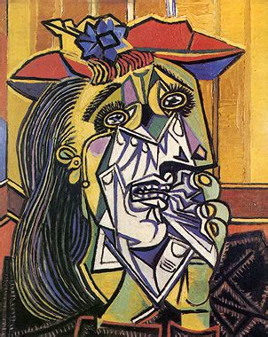 The painting of weeping woman is based on dora maar, one of his lovers, and herself a painter picasso painted a number of additional subjects from guernica, weeping woman was the last of the paintings. contra Gleeson: Australia's greatest surrealist?