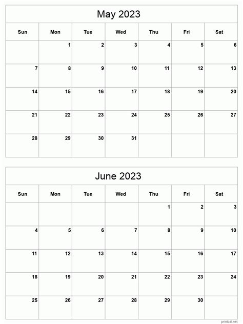 May June July Calendar Free Printable Pelajaran