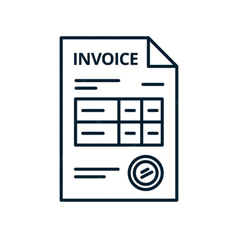 Premium Vector Invoice Line Icon