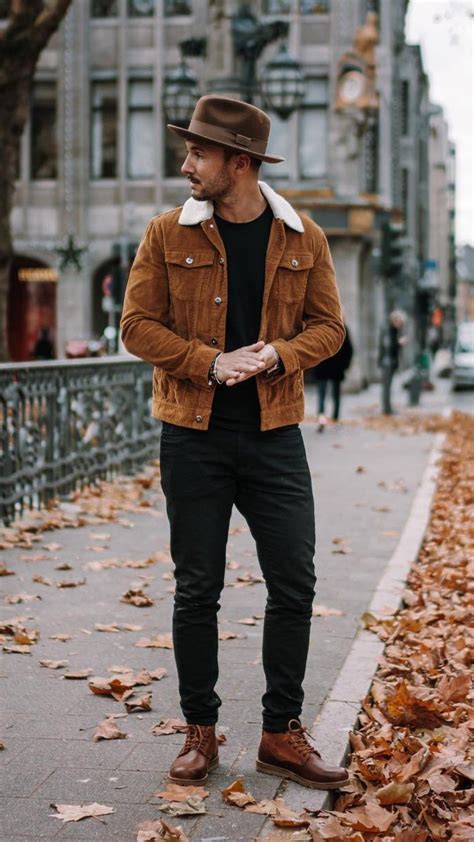5 Best Looks From Sandros Instagram Account Brown Jacket Outfit Men