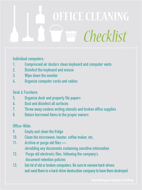 Office Spring Cleaning Checklist EXECUTIVE BUILDING MAINTENANCE