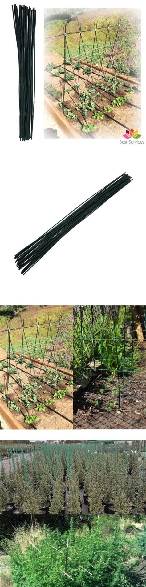 Plant Ties And Supports 181001 Bamboo Stakes Plant Support Garden