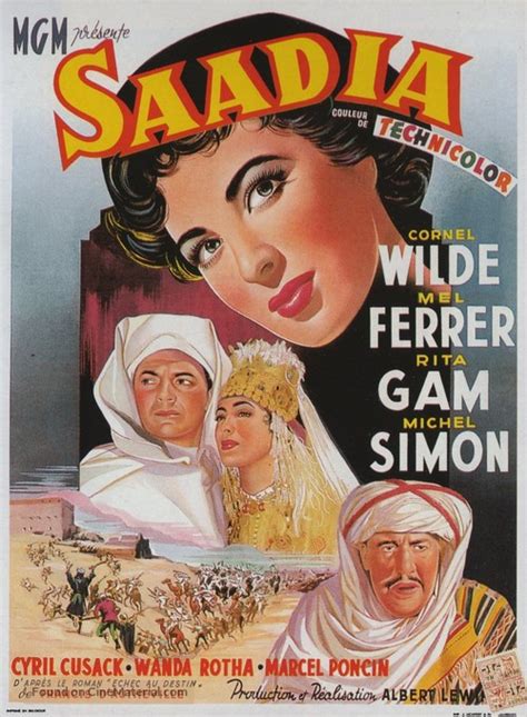 Saadia 1953 Belgian Movie Poster