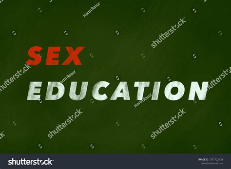 chalk drawing sex education text on stock illustration 1371722138 shutterstock
