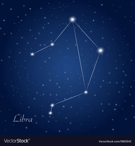 Libra Constellation Zodiac Sign At Starry Night Sky Download A Free