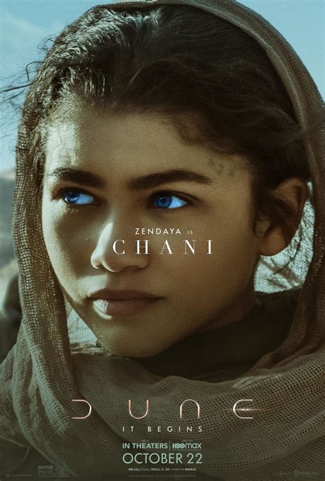 Dune 2021 Character Poster Zendaya Chani Movie Poster Print Etsy