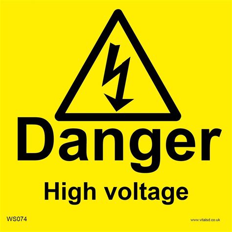 Danger High Voltage Sign Printable