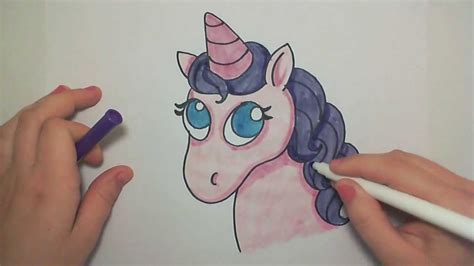 Are you searching for cute drawing png images or vector? Learn How to Draw A Cute Pink Unicorn -- iCanHazDraw ...