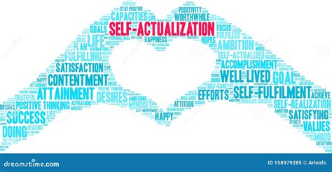 Self Actualization Word Cloud Stock Vector Illustration Of Lived