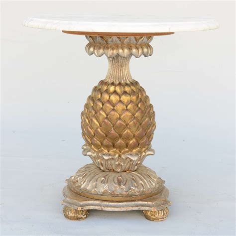 Tables round side tables sofa side tables aluminum steel natural glossy finishing pineapple fruits pineapple table should always look refreshing, unique and elegant, as that is where you would sit for. Italian Pineapple Form Accent Table at 1stdibs