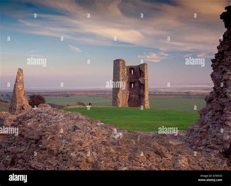 Ruins Of Hadleigh Castle Beside River Thames Essex East Anglia England