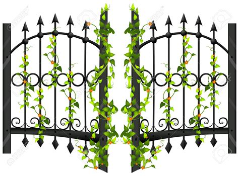 Flower garden fence theme elements. Live fence clipart 20 free Cliparts | Download images on ...