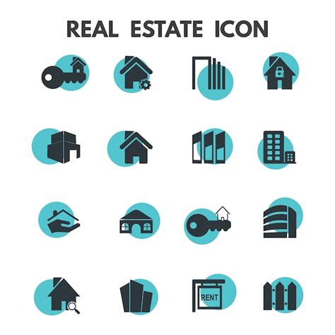 Real Estate Icons Vector Free Download