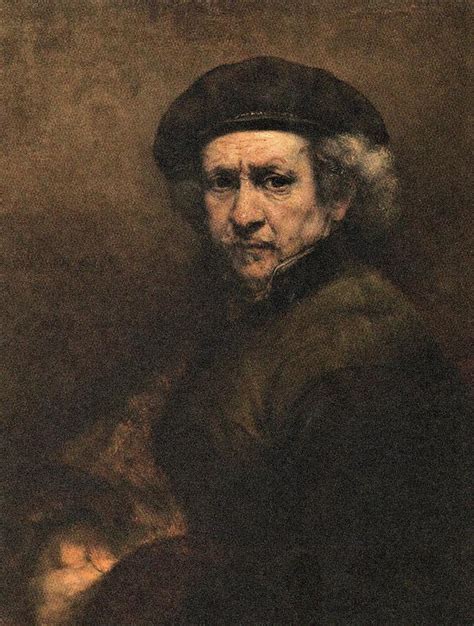 28 Rembrandt Self Portrait With Beret And Turned Up Collar 1659 Nationaal Gallery Of Art