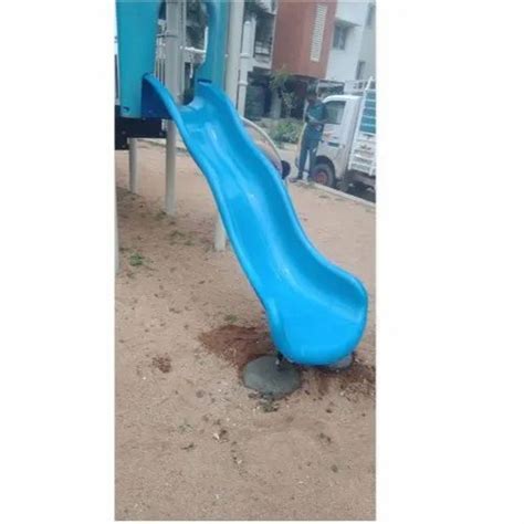 Plastic Blue Frp Wave Slide For Playground Age Group 3 12 Years At