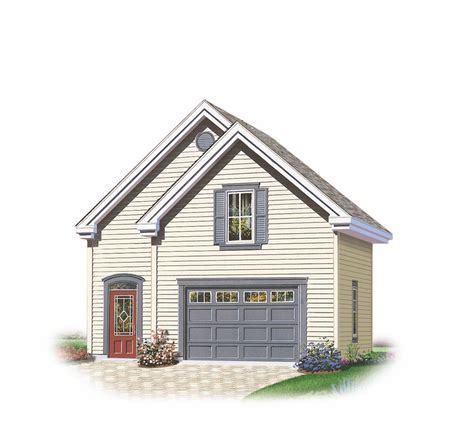 Or perhaps your lot would accommodate a garage with a larger footprint, but loft garage plans with dormers that match the style of your home is a more appealing alternative. Garage Loft Plans - House Plans | #153063