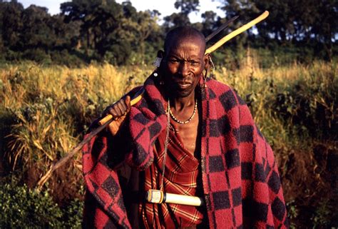 Masai Man In Ngorongoro C A Masao KONNO Flickr