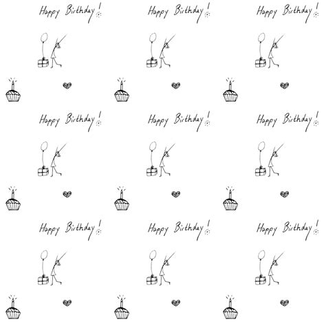 Birthday Wrapping Paper Printable Wrapping Paper Happy Birthday Printable