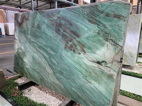 Botanic Green Quartzite Slab By Ck Stones Thailand Green Countertops