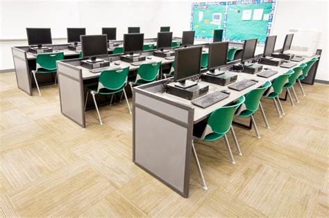 No Wires And Cables Visible In This Lab Designed For A School District