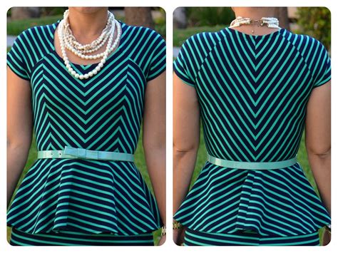 Смотреть видео про diy peplum top. DIY Striped Peplum Top & Skirt + Pattern Review M6754 View C | Mimi G Style