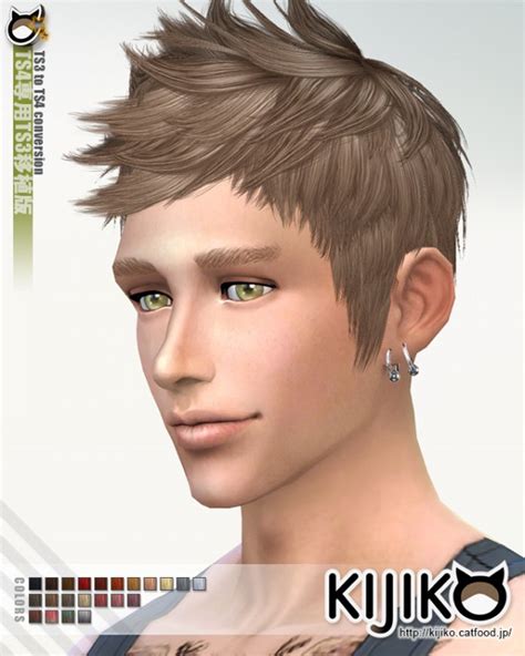 Kijiko Faux Hawk Ts3 To Ts4 Conversion Sims 4 Downloads