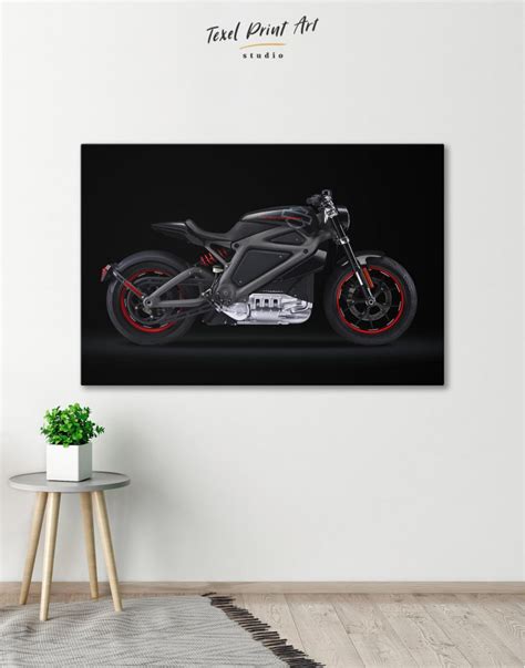 Black Widows Motorcycle Canvas Wall Art Texelprintart