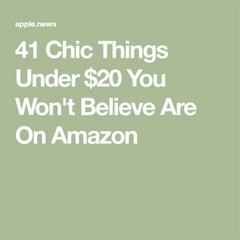 Wage es aus der menge herauszustechen. 41 Chic Things Under $20 You Won't Believe Are On Amazon ...