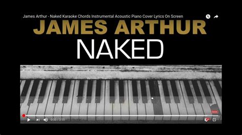 Naked Cover James Arthur Youtube