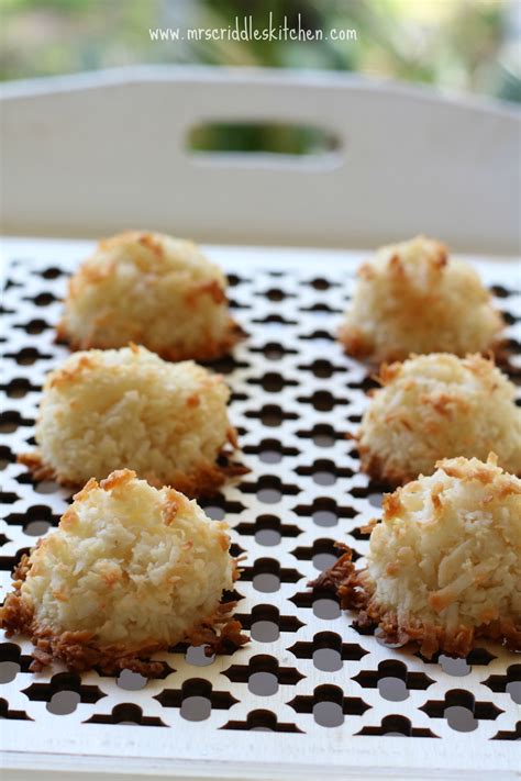 Easy Coconut Almond Macaroons Mrs Criddles Kitchen