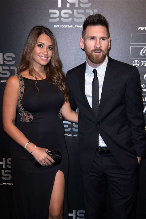 Messi and antonella have always been friend since their childhood. Antonella Roccuzzo - The Best FIFA Football Awards 2017 in ...