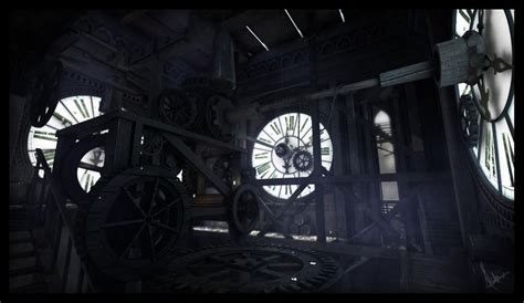 Artstation Thief Clocktower Chong Manlok Concept Art Eiffel Tower