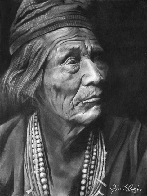 Navajo Elder Pastel Portraits Native American Event
