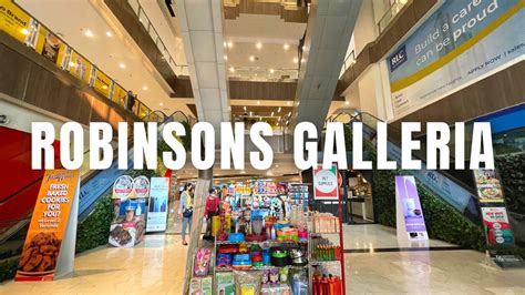 4k Robinsons Galleria Ortigas Mall Walking Tour Philippines Youtube