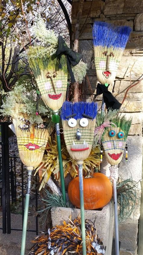 Submitted 2 years ago by myhnix. Broom folks in 2020 | Scarecrows for garden, Fall crafts ...