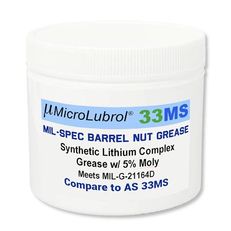 Buy Microlubrol33ms Mil Spec Barrel Nut Lithium Moly Synthetic Grease 2