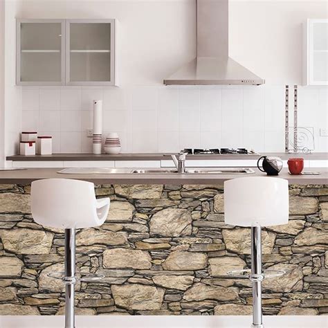 Nu2065 Hadrian Stone Wall Peel And Stick Wallpaper By Nuwallpaper