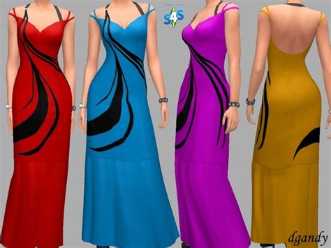 Mollie Formal Dress By Dgandy At Tsr Sims 4 Updates