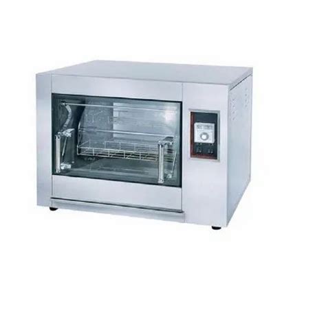 Silver Stainless Steel Karma Chicken Rotisserie Electric 12 Bird For Commercial Size